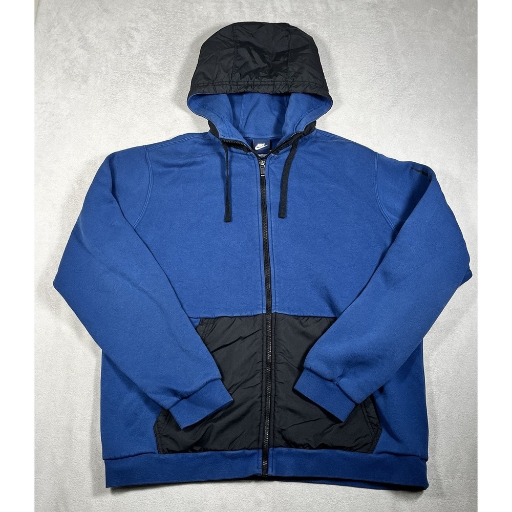 Vintage Nike Sportswear Full Zip Hoodie Men XL Lined Hood/Pockets Swoosh On Arm